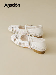 Agsdon | Dép Sandal Mary Jane Dệt