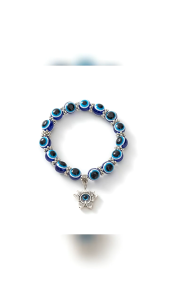 Heabety Charm Evil Eye Bead Protection Good Luck Bracelet Jewelry Hamsa Hand Bracelet Blue