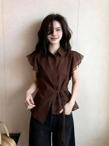 AIYITI | French Style Short Sleeve Shirt Large Size