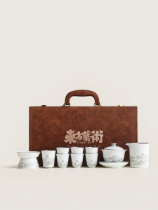 JIXIANSHENG | High-end Gift Tea Set Ti-ceramic Ink Landscape