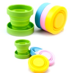Outdoor Portable Collapsible Retractable Cup Silicone Cup ECO Convenient Foldable Cup