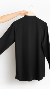 Kemeja Koko Tangan Panjang Manset Koko Kurta Lengan Panjang Kancing di Bagian Lengan