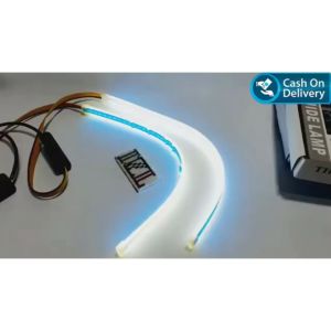 Lampu Alis Lampu Neon 30Cm Fleksibel DRL Alis 30 cm Led Aksesoris Variiasi Motor Mobil Karet