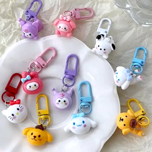 Sanrio Keychain Cute Cartoon Key Ring Bag Accessories Decoration Gift Sanrio Rantai Kunci Comel Aksesori Hadiah