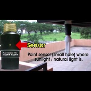 troniximaging Automatic Night Light Sensor ANL SUPER HEAVY DUTY Philippine Made Energy Saver and Appliance Protector Automatic Night Light Sensor for Light Bulbs