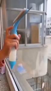 3 IN 1 Multi-Purpose Squeegee with Built-in Spray - Easy Grip Quick Clean White/Yellow