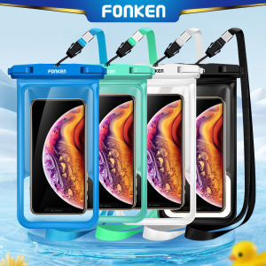 Fonken Full Derisplayเคสกันน้ำกระเป๋ากันน้ำกระเป๋าโทรศัพท์ปกคลุมสำหรับIphoneซัมซุงที่มีเชือกเส้นเล็ก