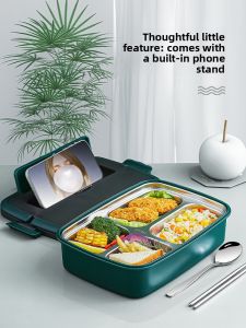 YOULUNMEI | Child Stainless Steel Compartment Lunch Box