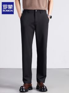 ROMON | Mens Summer Thin Business Wrinkle-resistant Casual Pants
