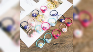 20pcs/set Korean Colorful Children Hair Band Fashion Rubber Band Ponytail Knit Design for Kids
