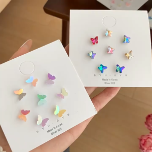 Nicedays🍒12PCS/Set Anting Satu Minggu untuk Wanita Gaya Keren Anting Sederhana Anting Kompak Mewah COD