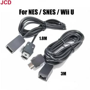 JCD 1pcs 1.8M 3M Extension Cable Game Extender Cord For SNES Classic Mini Controller For NES Wii Controller Black