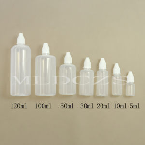 5ml/10ml/20ml/30ml/50ml/100ml/120ml Transparent Leak-Proof Liquid Dropper Refillable Bottles Empty Plastic Squeezable PE Plastic