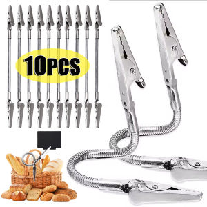 YESPERY 10Pcs Multifunction Alligator Clips Double Heads Flexible Hose DIY Memo Card Photo Picture Note Holder Office Accessories 18cm