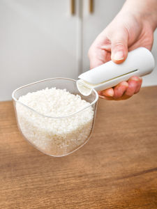 Multi-Functional Rice Flour Spoon with Seal Clip Kitchen Cooking Utensil for Baking DIY Home Use Rice And Flour Scooping