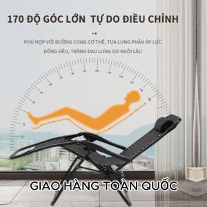 Ghế thư giãn Ghế giường tải 300kg khung hợp kim siêu dày Ghế xếp thư giãn Ghế giường thành giường ngủ trưa văn phòng