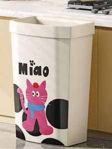 Large Capacity Plastic Storage Bucket Home Use Cleaning Tool for Living Room Kitchen Bathroom No Cover Household Trash Can