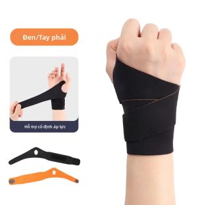 Băng Bảo Vệ Cổ Tay Mỏng Dành Cho Cầu Lông & Quần Vợt - Ngăn Ngừa Bong Gân Căng Cơ Khớp - Hỗ Trợ Nén Quanh Chu Vi - Màu Be/xám/đen - Size Tự Do