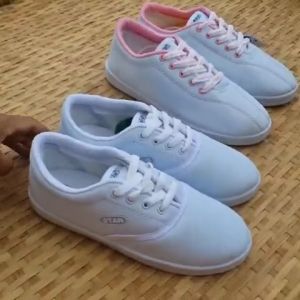 GIÀY THỂ THAO ASIA NỮ DA PU TRẮNG TINH KHÔI VÀ TRẮNG PHỐI HỒNG SIZE 35-40