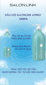 Dầu Gội Đầu Phục Hồi Tóc Khô Xơ Chẻ Ngọn Salon Link Amino Shampoo 1000mL