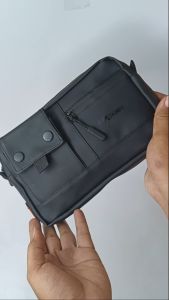 Handbag Populer | Clutch Pria Selempang Merek DM | Handbag Pria Waterproof Multifungsi | Tas Selempang Pria 2 In 1