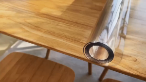 1.5mm Thick PVC Table Protector | Waterproof & Heat Resistant Clear Cover (Cut to Size)