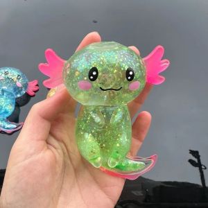 Bandai | Colorful Salamander Maltose Fidgets Toys Squishy Malt Sugar Stretchy Axolotl Fun Squeeze Birthday Supplies Anti-Anxiety Gift