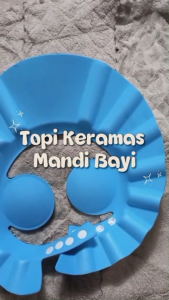TOPI KERAMAS ANAK BAYI PELINDUNG MATA SHOWER BABY CAP ORIGINAL DENGAN BENTUK YANG MENARIK
