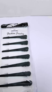 Jepit rambut model cocor bebek polos isi 10 pcs