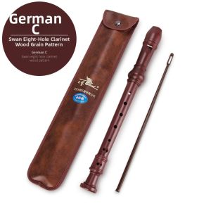 SWAN | Engraved Name Beginners English Baroque Flute 8 Holes G Tuned