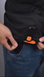 LI MEI พัดลมคาดเอวพัดลมเอว USB ชาร์จได้ ตั้งแคมป์ กลางแจ้ง แคมป์งาน ตกปลา ขี่จักยาน ติดตัว พกง่ายให้ความเย็น พัดลมพกพา