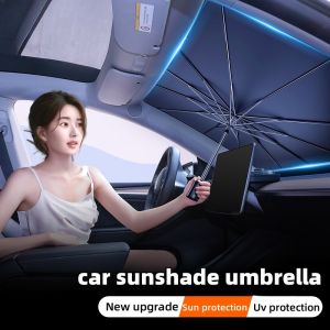 Car Sunshade Umbrella Windshield Folding Front Parasol Umbrella Type Sun Shade for Car Window Summer Sun Protection Accessories