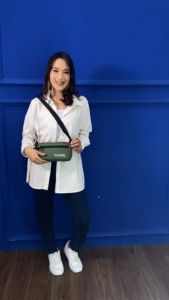 Handbag Pria Wanita - Clutch Bag Kekinian - Tas Selempang 3 in 1 - Dompet Multifungsi - Vaccil Ness