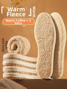 JIFANPAUL | Warm Thick Fleece Shoe Insoles Moisture Absorbent Anti-Odor