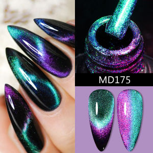 MSRUIOO 8ml 9D Rainbow Cat Magnetic เล็บเจล Glitter ประกายผลเล็บยาวนานเจล Vernis สําหรับเล็บออกแบบ