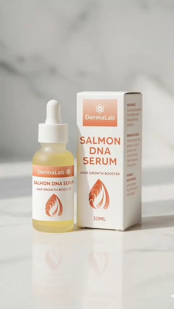 Dermalab Salmon DNA Serum，Stop Hair Loss Fast，Stimulate Follicle Growth，Boost Natural Hair Regrowth