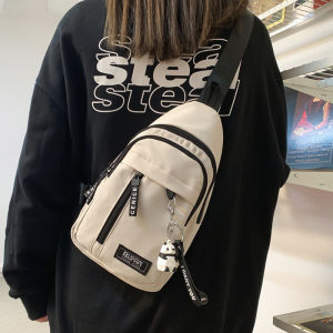 OUDENGPAI | Womens Crossbody Bag 2024 New Outdoor Functional Style Single Shoulder Backpack Soft Nylon Material Zipper Closure Fitness Scene