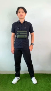 Tas Dada Pria Selempang Multifungsi Chestbag Slingbag Cowok Premium Cordura Kuat Awet TH 654