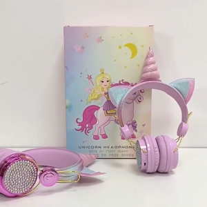 Unicorn Kids Headset w/ Mic ✨ Safe Volume ✨ Gift Ready