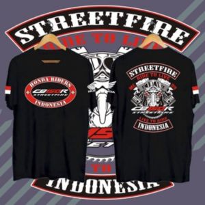 KAOS TSHIRT BAJU DISTRO HONDA STREETFIRE INDONESIA