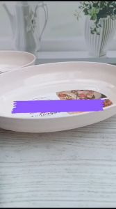piring cekung oval ramen japan 7inc snow white clio plastics pp5 food grade | piring sajian plastik