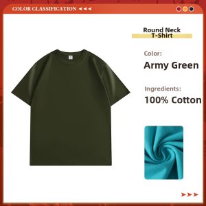Customized Work T-shirts Short Sleeve Round Collar
