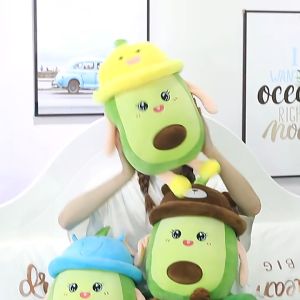 Gấu bông trái bơ đội mũ. thú nhồi bông trái bơ cute mẫu mới nhất 2023