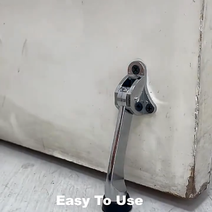 iPii Alloy Kick Down Door Stopper Anti Collision Floor Door Holder Heavy Duty Foot Operated Door Stop Rubber Door Holder