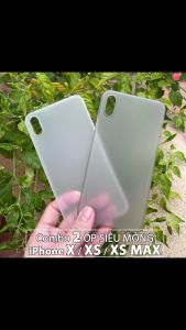 Combo 2 Ốp Lưng Trong Nhám Siêu Mỏng Unibody Cho iPhone X XS XS MAX Ốp Lưng Chống Trầy Xước Cho Điện Thoại - Lazada