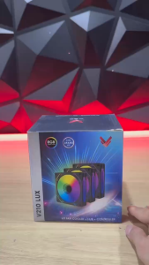 Bộ Kit 3 Fan Case Máy Tính VSP V210 LUX LED ARGB (Đen/ Trắng) - Hàng Chính Hãng