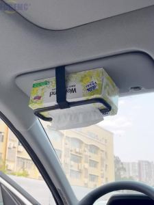 Giá Để Khăn Giấy Ô Tô Fccemc Phiên Bản Dày Dặn Có Dán Velcro Cho Tấm Che Nắng Và Tựa Lưng Ghế Vỏ Giấy Treo Bằng Nhựa ABS Phụ Kiện Ô Tô