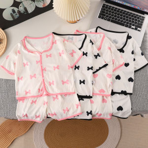 Tagkita | Childrens Thin Ice Silk Summer Pajama Set