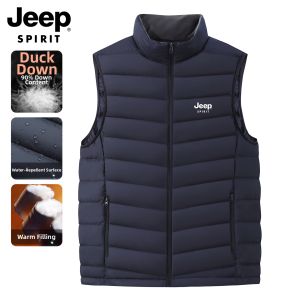 JEEP SPIRIT(吉普) | Mens Winter Outdoor Warm Vest Down Jacket
