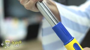 ชุดถังปั่นม็อบ รุ่นสุดคุ้มพลัส SUPERCAT 360° มีระบบทุ่นแรงที่ด้าม พร้อมผ้าไมโครไฟเบอร์ 2 ผืน | ถังทนทาน ช่องปล่อยน้ำ รับประกัน 2 ปี